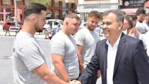 PEHLİVANLARIMIZI DUALARLA YOLCU ETTİK