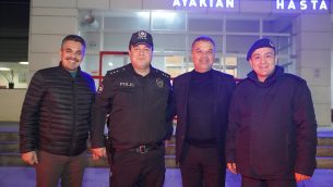 ÇAN DEVLET HASTANESİNDE YATAN VATANDAŞLARIMIZA YILBAŞI GECESİNDE ZİYARET