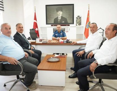 İLÇE EMNİYET AMİRİ ATİLLA KUŞÇU’YA HAYIRLI OLSUN ZİYARETİ