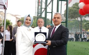 ŞEHİT ENGİN EKER ORTAOKULU SPOR TESİSİMİZ AÇILDI