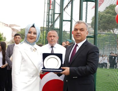 ŞEHİT ENGİN EKER ORTAOKULU SPOR TESİSİMİZ AÇILDI