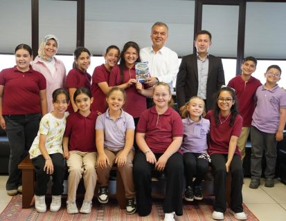 GELECEĞİMİZİN TEMİNATI ÇOCUKLARIMIZI BELEDİYEMİZDE AĞIRLADIK