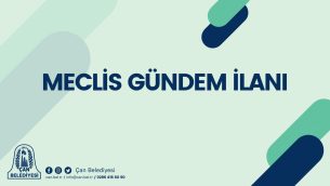 2024 OCAK AYI MECLİS GÜNDEM İLANI