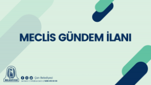 2026 OCAK AYI MECLİS GÜNDEM İLANI