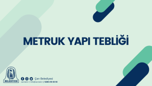 METRUK YAPI TEBLİĞİ