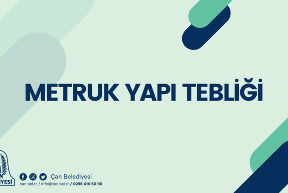 METRUK YAPI TEBLİĞİ