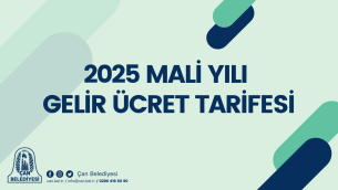 2026 Mali Yılı Gelir Ücret Tarifesi